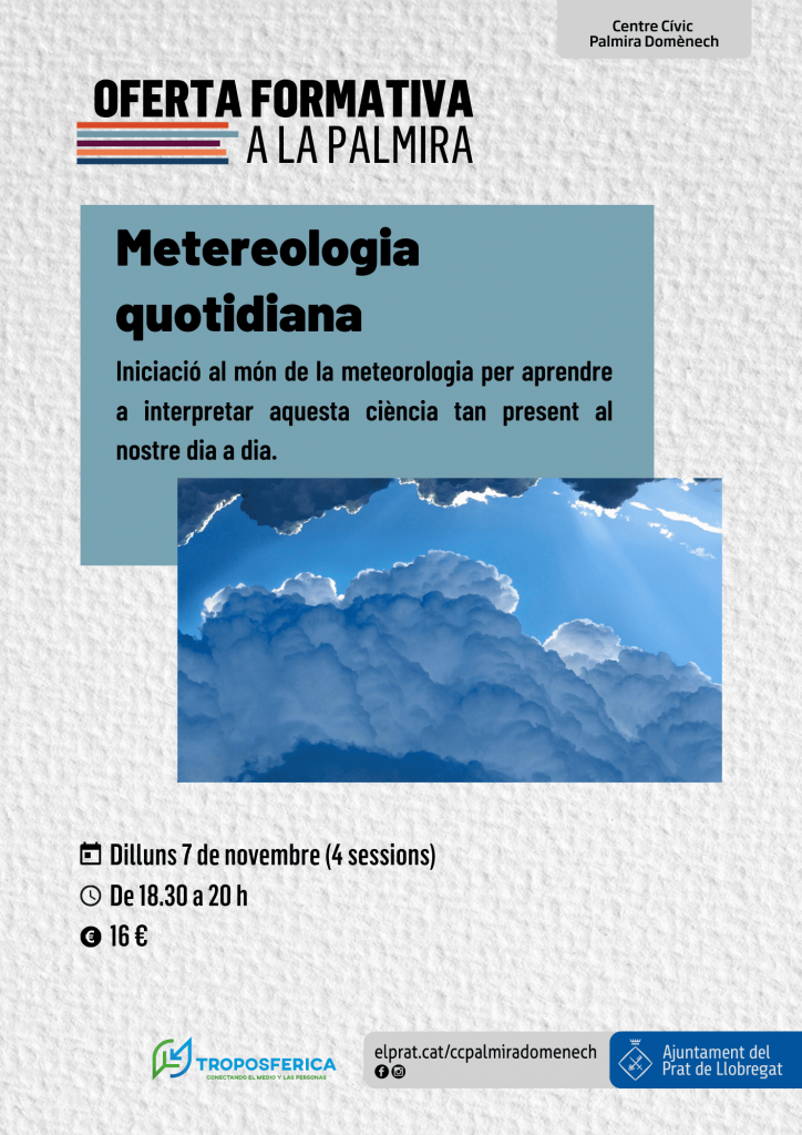 Cartel del taller de meteorología